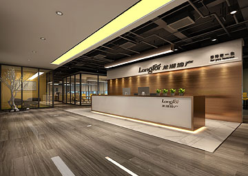 龍湖地產廣州總部辦公室裝修設計